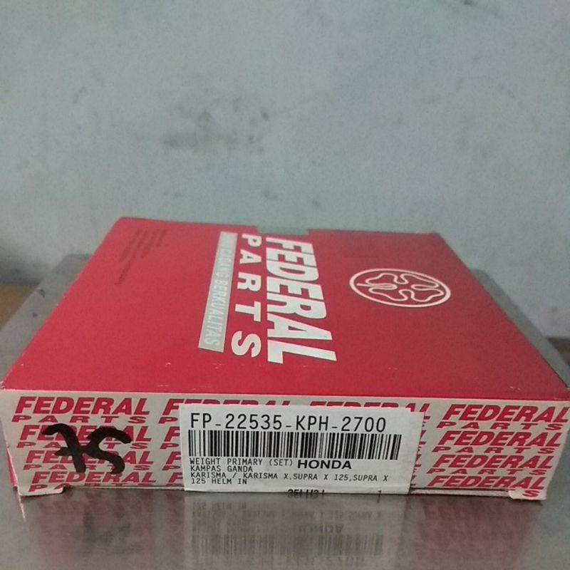 kampas ganda supra x 125 federal parts