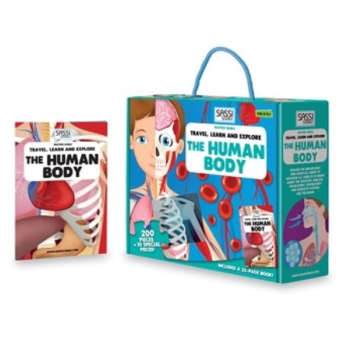 Sassi Science The Human Body Puzzle Travel Learn & Explore Import Book