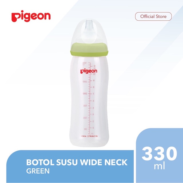 Pigeon botol susu PP Wide Neck 330mL Peristaltic Plus