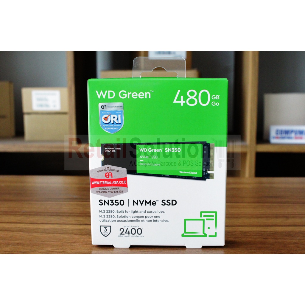 SSD M2 M.2 2280 NVME - WD Green SN350 / SN-350 480GB 480 GB Original