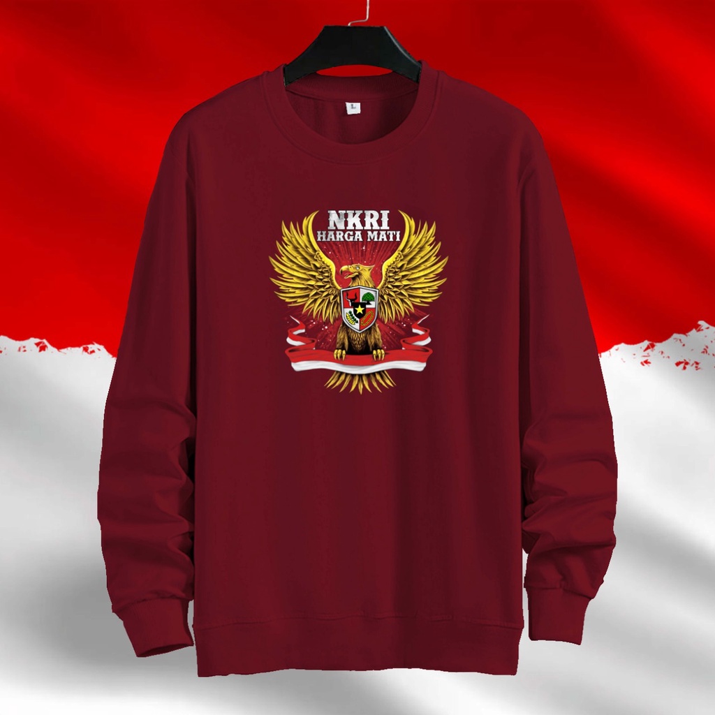 Baju sweater (DTF NKRI) Pria Lengan panjang /Outerwear/Sweater pria/Fashion pria/Sweater Pria Basic Jumper