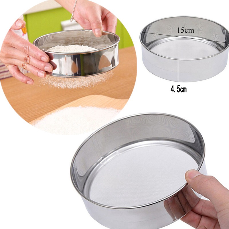 Saringan Tepung/Gula 60 Mesh Bahan Stainless Steel Untuk Alat Dapur