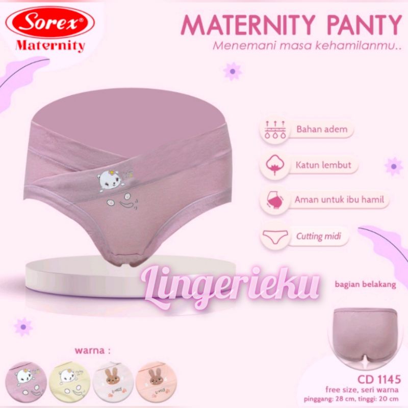 Sorex 1145 CD Celana Dalam Ibu Hamil Maternity Panty Motif Lucu