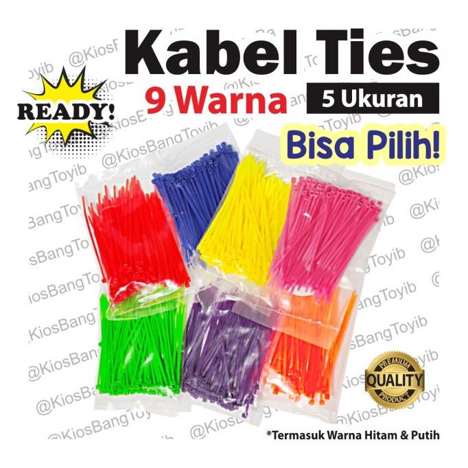 

COD Kabel Ties Warna/ Kabel Tis Warna 10cm 15cm 20cm 25cm 30cm