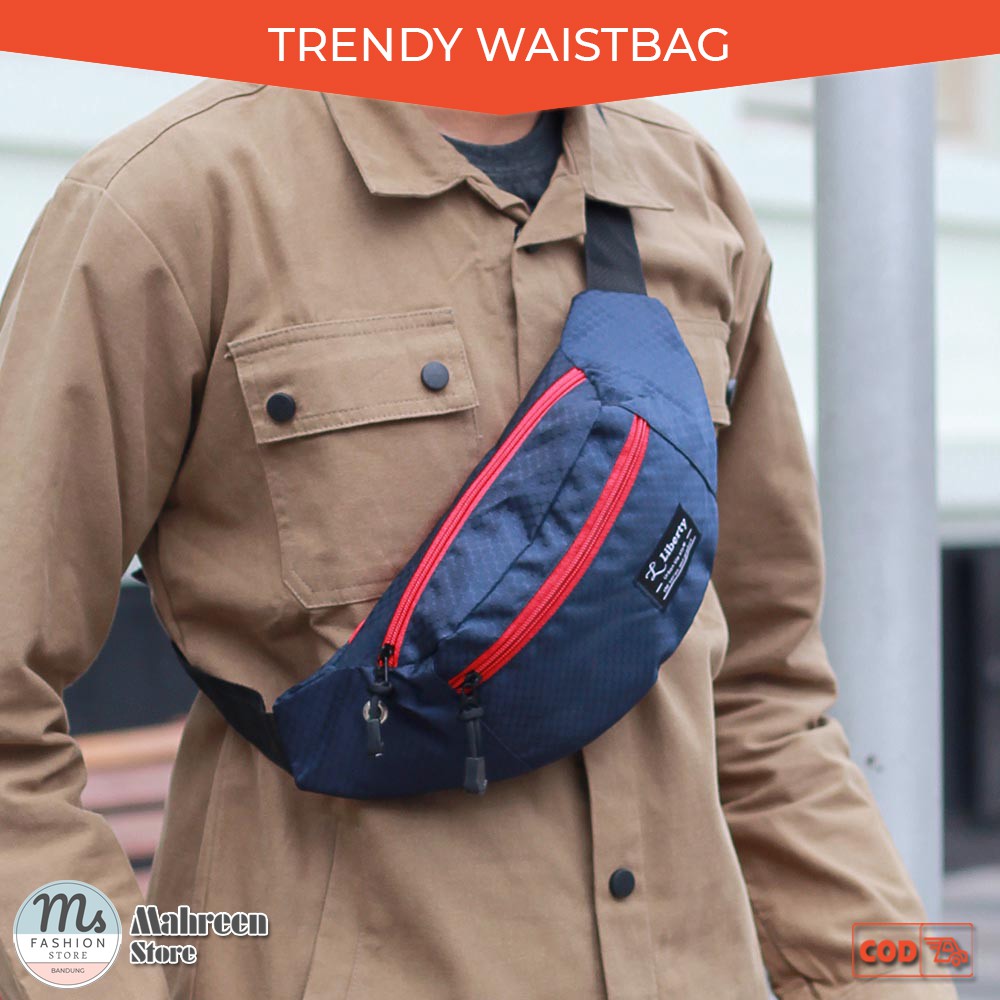 Tas Waist Bag Pria Tas Selempang Pria Tas Pinggang Pria -