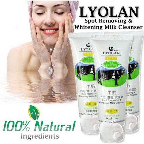 Exzo Lyolan BPOM Original / Spot Removing & Brightening Milk Cleanser