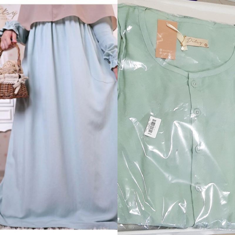 Ditsy Desember Visline Pistachio JUMBO