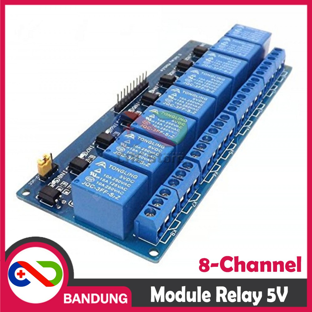 RELAY 5V 8 CHANNEL OUTPUT 250VAC 30VDC 10A WITH OPTOCUPLER MODULE