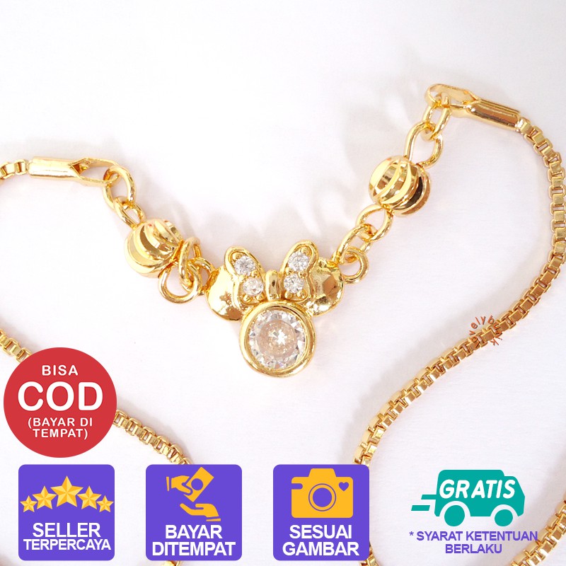 Lovelybutik Xuping Kalung Cantik Anak Perempuan Kalung Xuping Lapis Emas Anak Model Koye MNT