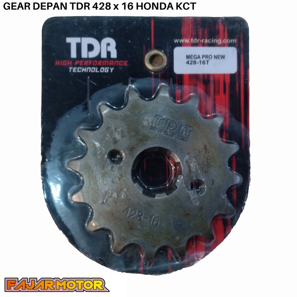 SSS GEAR GER DEPAN 428 520 JUPITER VIXION R15 MEGAPRO GL CB150R SUPRA SATRIA FU SMASH SHOGUN GIR FRONT SPROCKET-Tdr 428x16 mp.kctgr