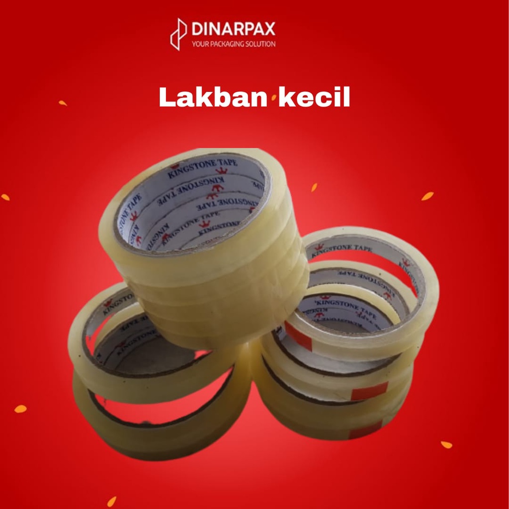 

LAKBAN KECIL /ISOLASI KECIL/STOCK TERBATAS/SELOTIF/TAPE/DINARPAX/KECIL/TERMURAH /LAKBAN/CIMANGGIS