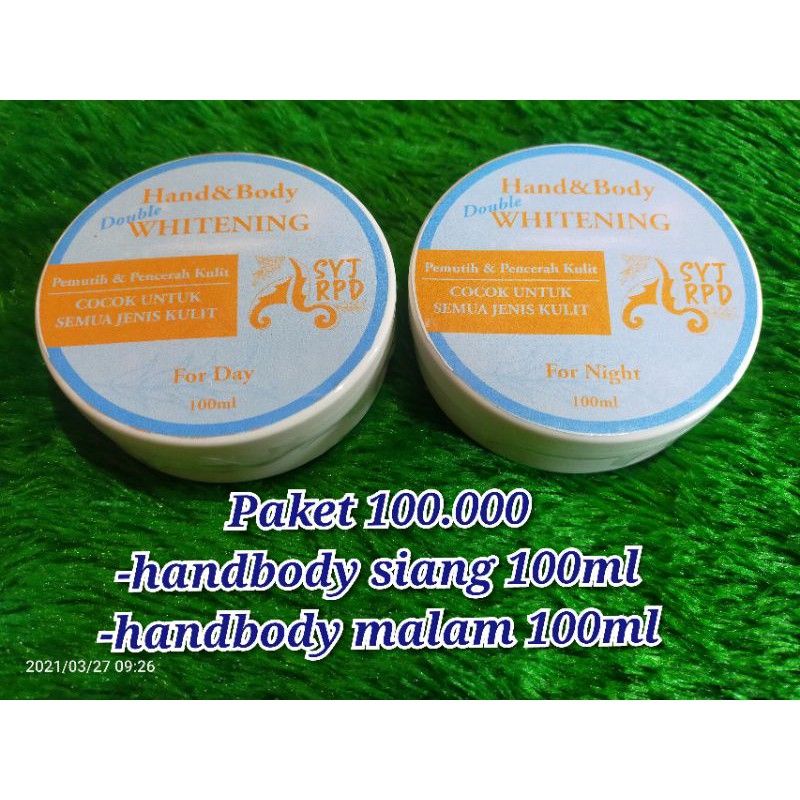 COD Paket Syj handbody siang dan malam 100ml ampuh memutihkan kulit