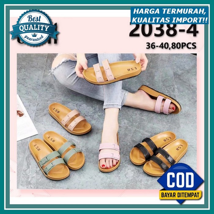 Slip On Wanita Kekinian Import Sandal Wanita Kondangan Sendal Teplek Kekinian 2022 Sandal Ibu Ibu Re