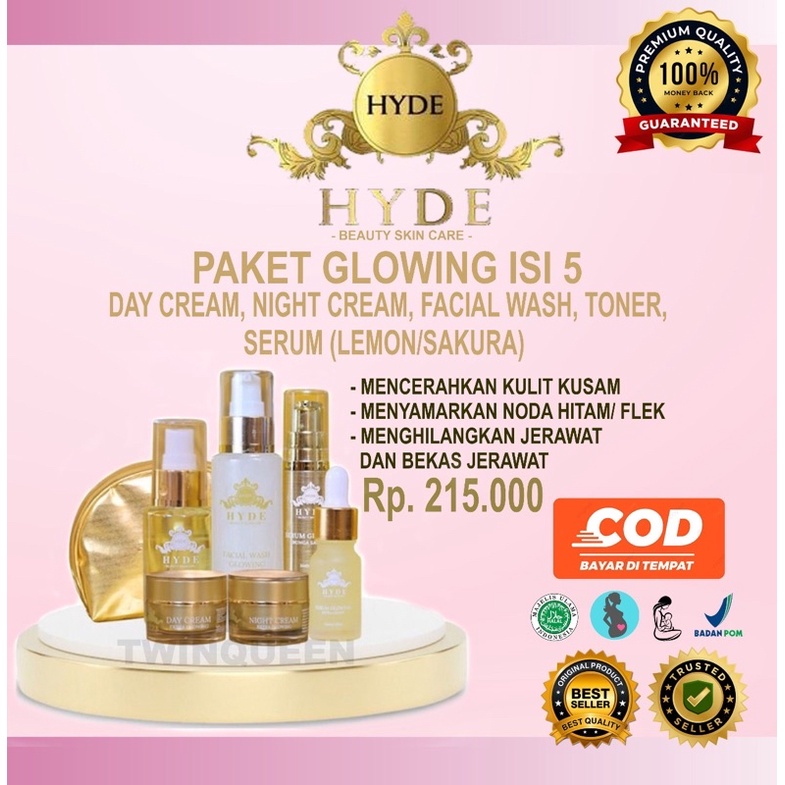 Hyde Beauty Skincare Paket Glowing isi 5