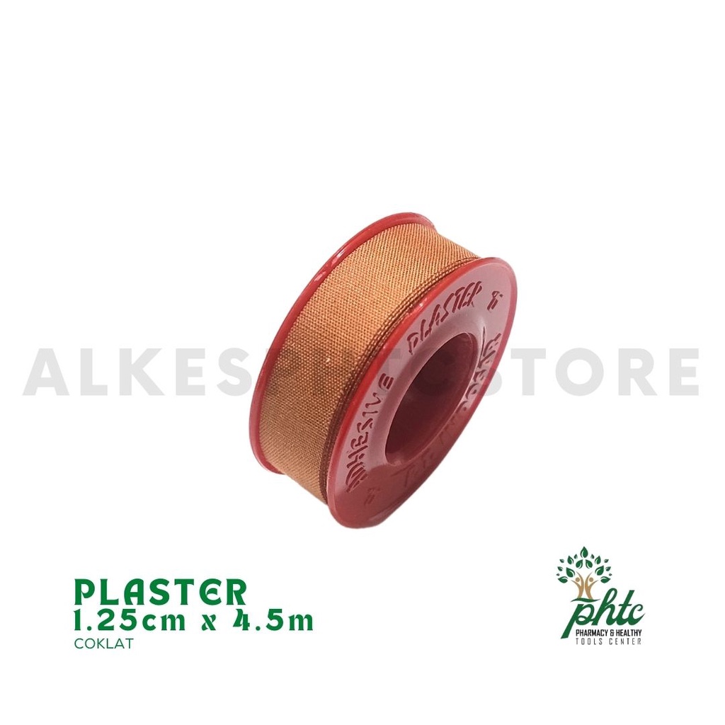 Plester Coklat l Plaster Luka Daya Rekat Kuat 1.25cm x 4.5m / Plaster Roll Kain Coklat