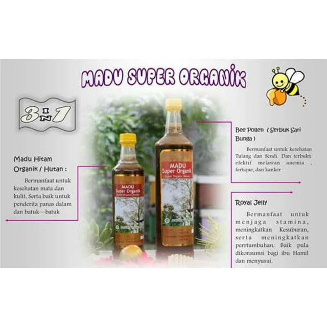 

MADU SUPER ORGANIK 450GR - herbal untuk mencegah osteoporosis