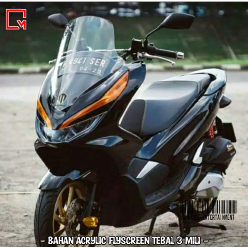 Windshield Pcx Visor Pcx 150 Lokal Model Touring Tinggi Tebal 3Mili