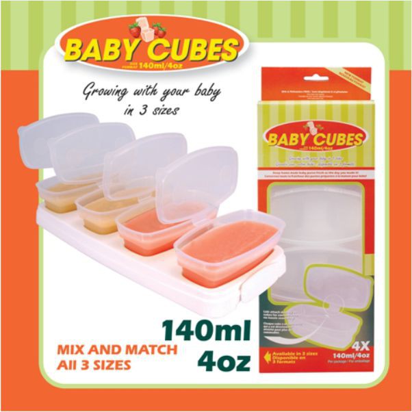Tempat Makan MPASI Bayi Baby Cubes 140ml / Baby Cubes 140ml