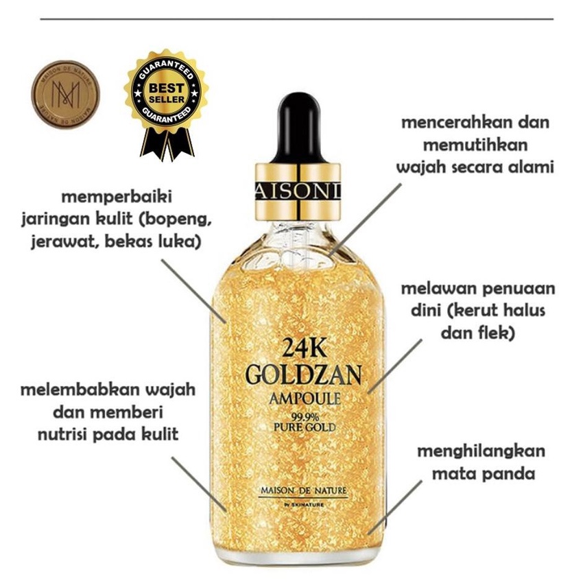 Original Serum Glowing Wajah Emas Memutihkan Wajah dan Membuat Wajah Awet Muda