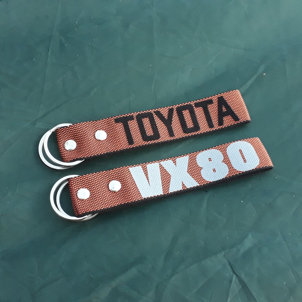 AZetc - Gantungan Kunci Strap Tali Webbing Toyota Fourtuner VX80 4X4 Offroad