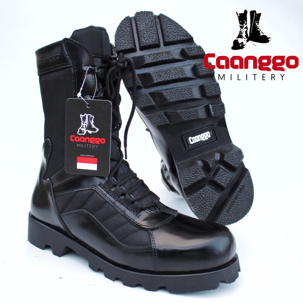 Sepatu PDL pria kulit asli sepatu PDL TNI POLRI SECURITY original caanggo