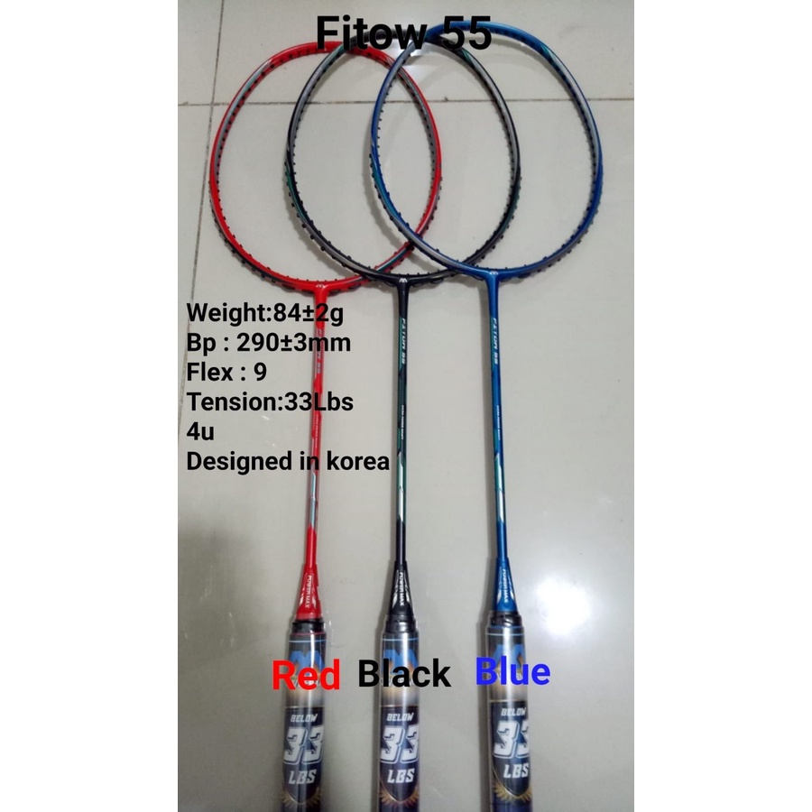 Raket Badminton Power Max Fitow 55 ORIGINAL 33LBS