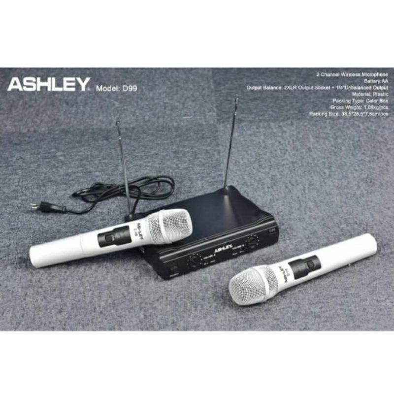 Mic wireless ashley d99 || MICROPHONE ASHLEY D 99 ORIGINAL