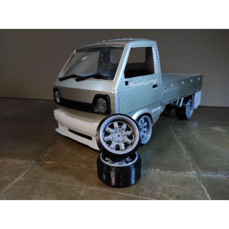 Aksesoris Mobil RC WPL D12 Suzuki Carry Pelk Ban Drift Watanabe v1