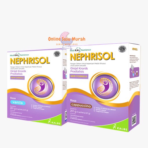 

GRA Nephrisol Vanila Cappucino 201 Gr Capucino 201gr Susu Dewasa Sskd