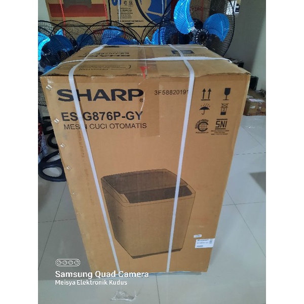 Mesin cuci 1 Tabung Sharp 7kg ES-G876P-GY