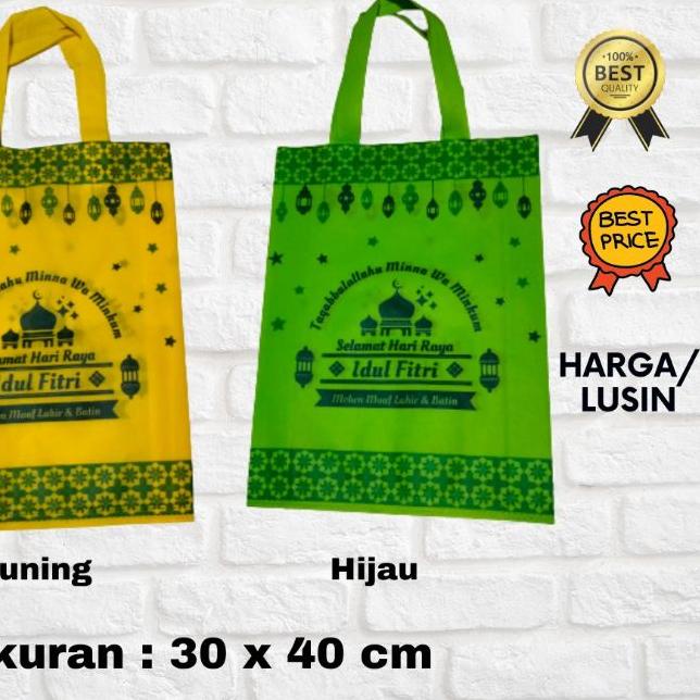 

✤ Tas lebaran spunbond 30 x 40 tebal 65 gsm bingkisan idul fitri hammper bungkus bingkisan kado hadiah lebaran ۩