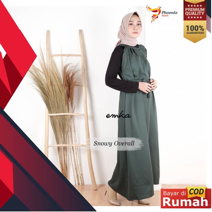 BAJU PAKAIAN WANITA MUSLIM FASHION MUSLIMAH TERBARU SNOWY OVERALL ( NO INNER )