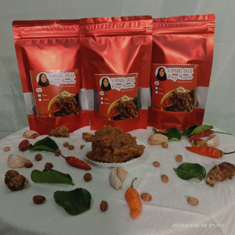 

bumbu pecel jember pedas 250g sambal pecal sambel pecel khas Jawa timur sambal pecelan by resep mamaku