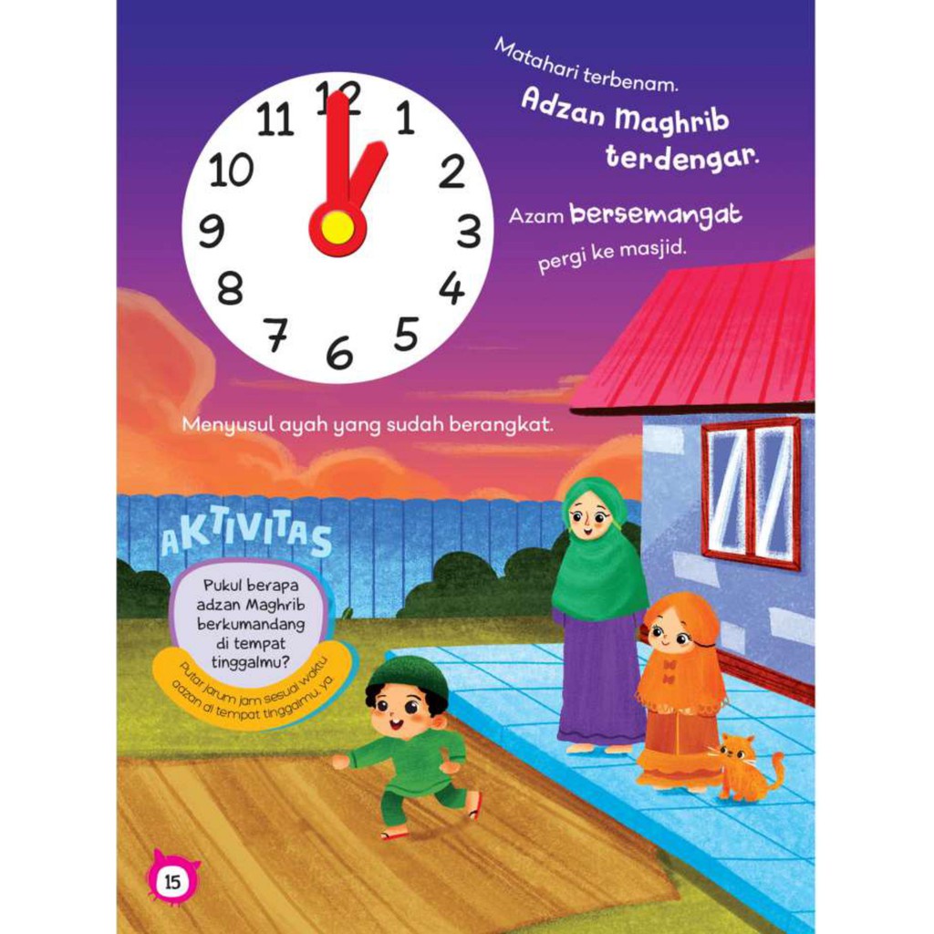 Buku Anak Islami - Yuk, Mengenal Waktu-3
