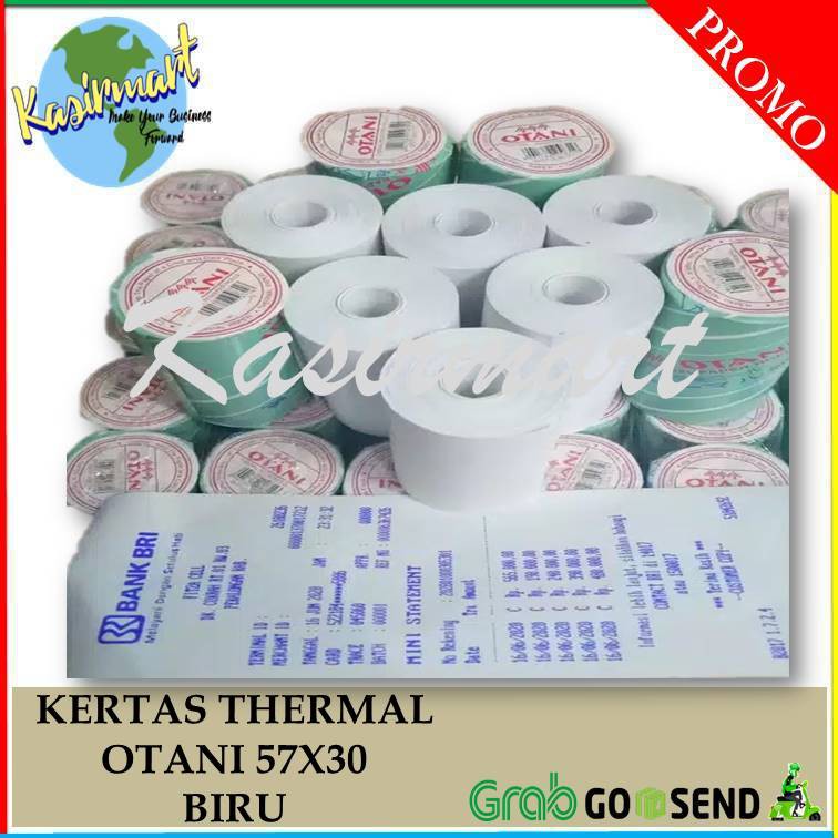 [SALE] OTANI 57X30 BIRU/KERTAS THERMAL 57X30/STRUK 58X30