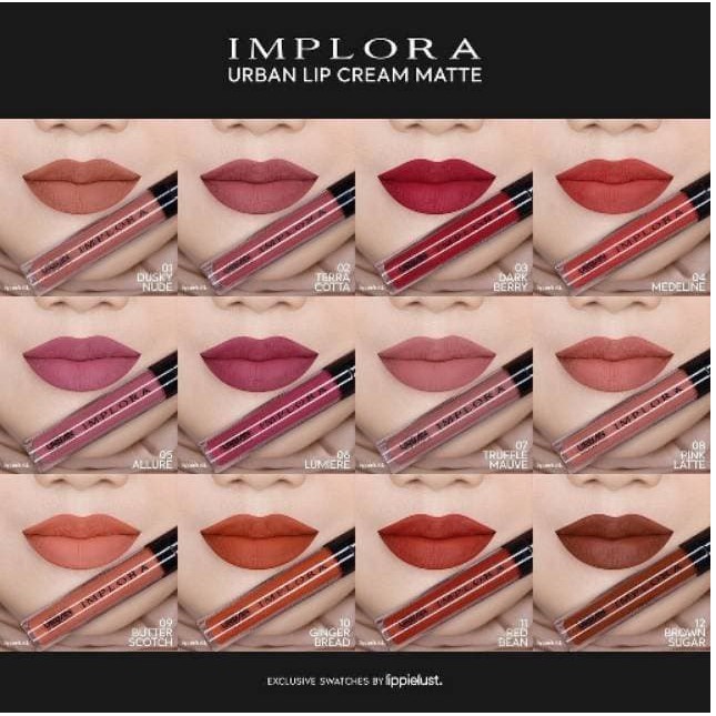 IMPLORA Urban Lip Cream Matte 2,7 gr | No. 07 - 08 - 09 - 10 - 11 - 12