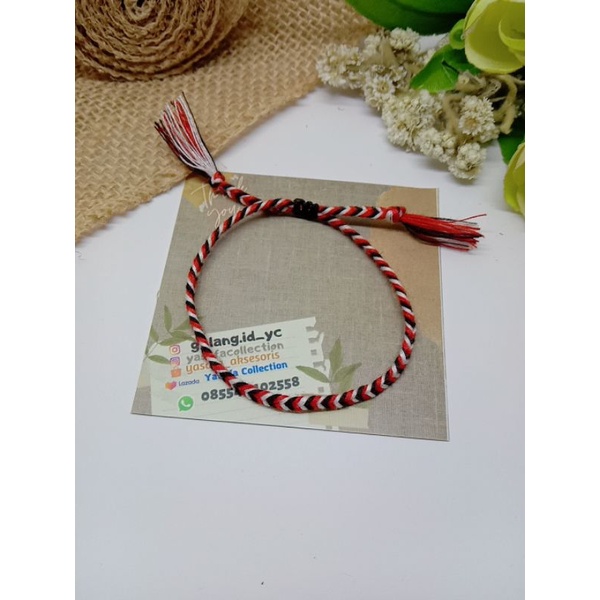 YASAFA Gelang Tridatu Motif Sisik Naga Custom