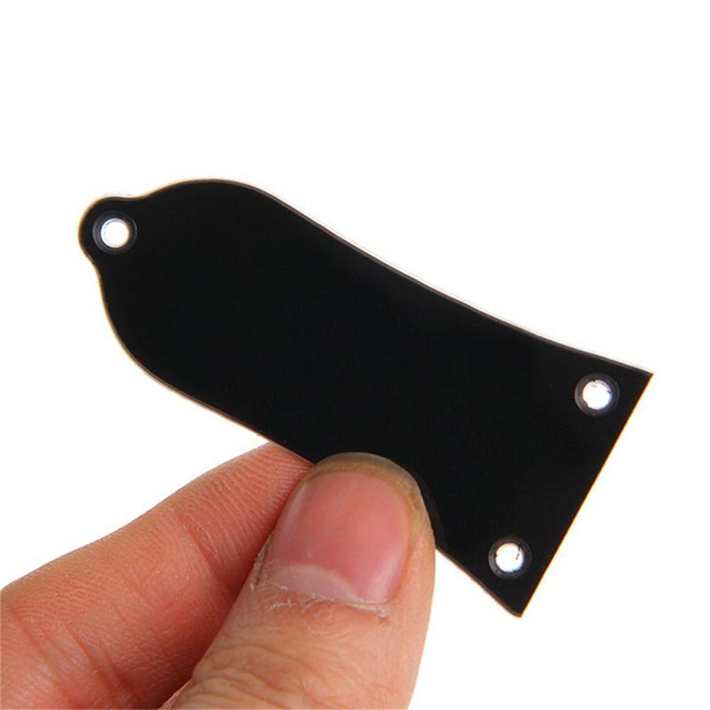 Lanfy Truss Rod Cover 3lubang Bagian Instrumen Gaya Bell Tahan Lama Musik Untuk Bass Gitar Listrik