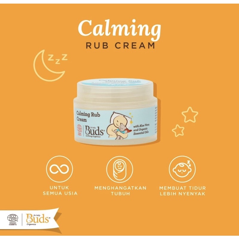 Buds Calming Rub - Balsem bayi/buds baby/Perawatan bayi/baby balsam