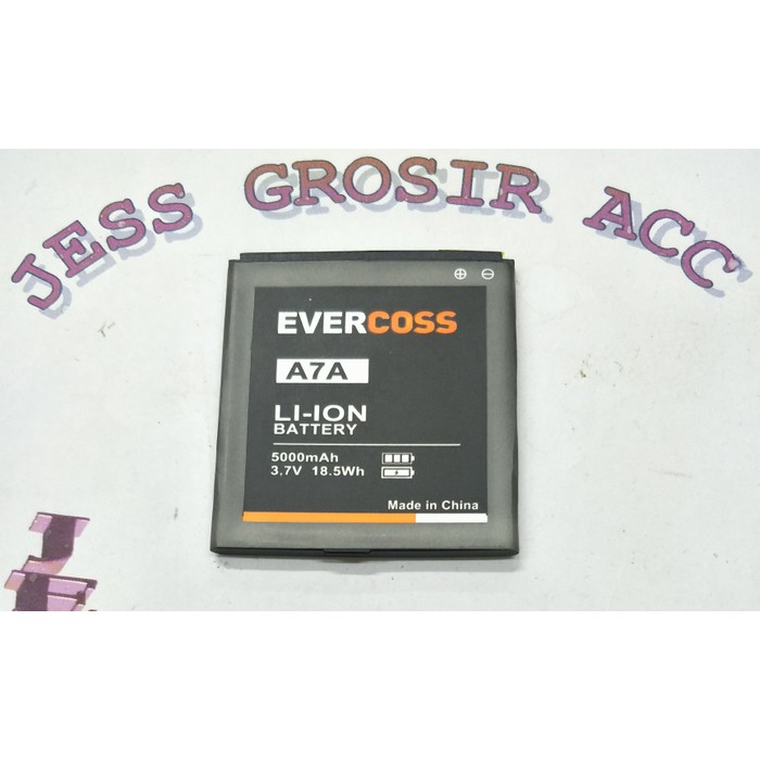 Baterai Battery Batere Batre Evercross Evercoss Cross A7A Double Power - Hitam