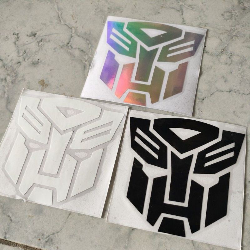 Stiker Logo Transformers stiker Robot Transformer Cutting Princutt