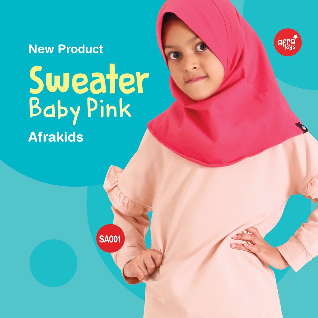 Sweater anak AFRAKIDS SA001 - Baby Pink