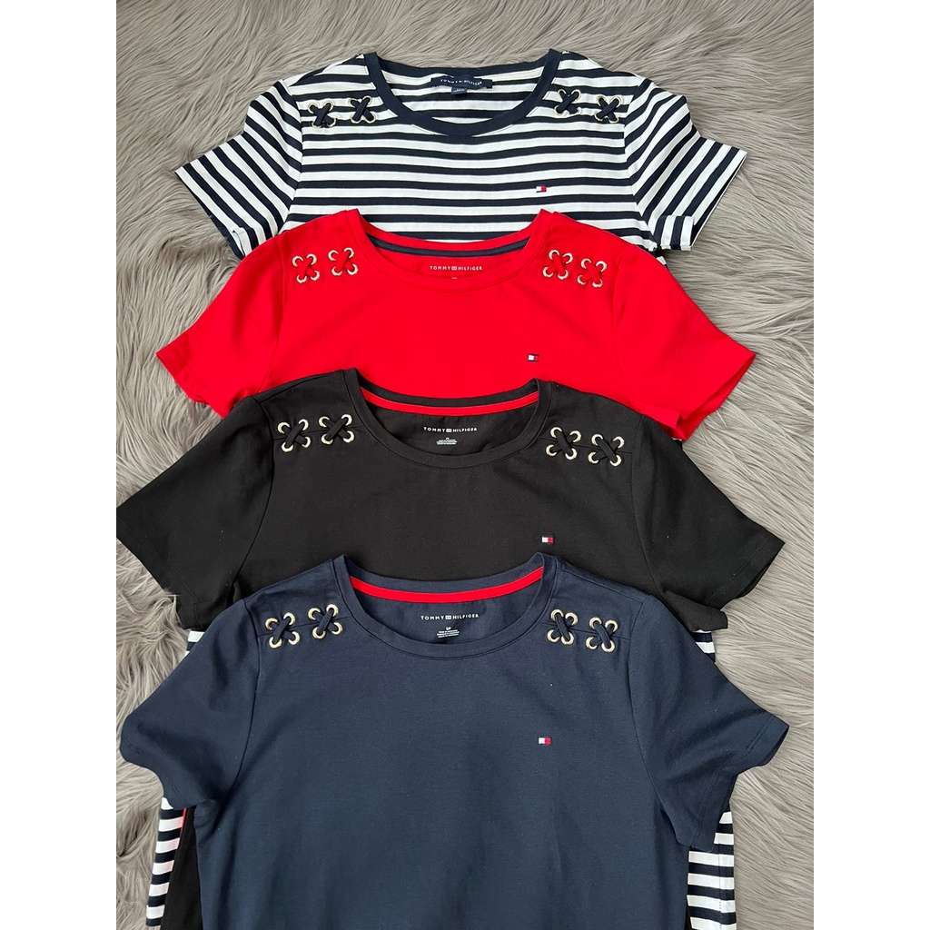 TMH  lace up tshirt dress