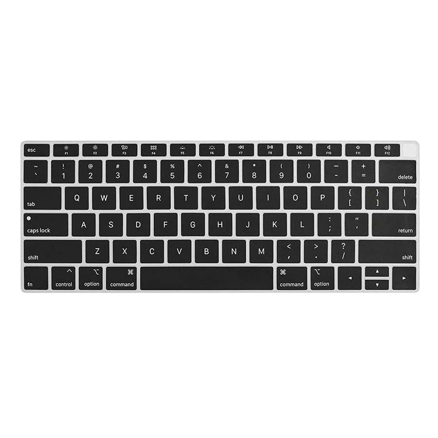 Silicone Keyboard FOR M4CBOOK 13 A1932 Retina Display Touch ID black