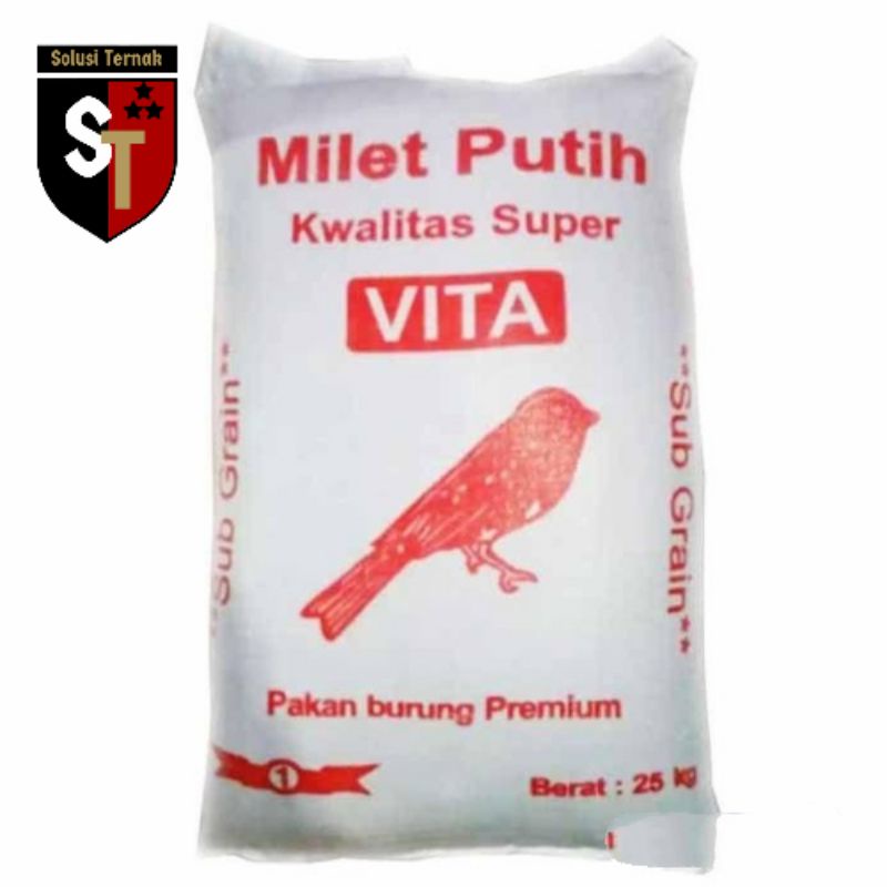 Milet Vita - Milet Putih Premium 1 Karung 25Kg