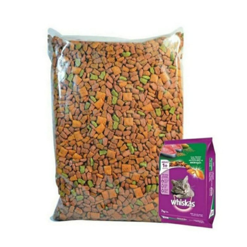 Makanan Kucing Whiskas tuna/ocean fish 1kg Repack