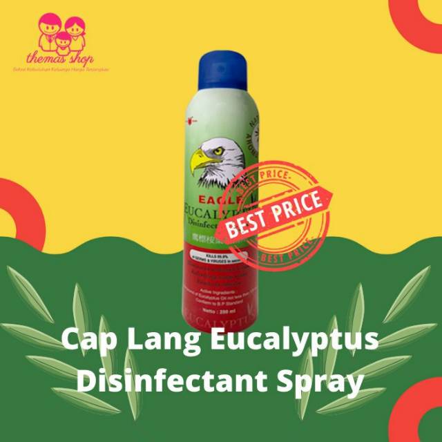 Cap Lang Eucalyptus 280 ml Disinfectant Spray Eagle 280ml