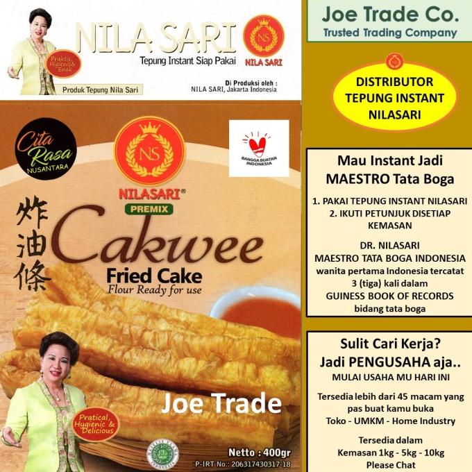 

Tepung Cakwe 400 gr Tepung Instant Premix Cakwee Nilasari