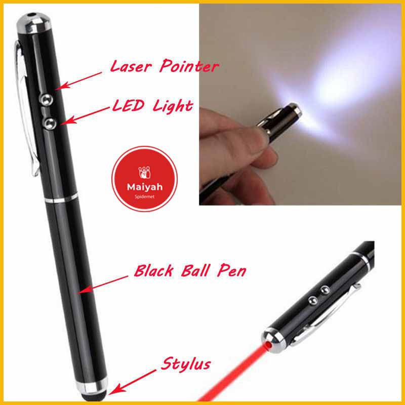 

bulpen bolpen Laser Pointer 5 in 1 Stylus pad Capacitive Touch Pen Ballpoint Senter bollpen pulpen