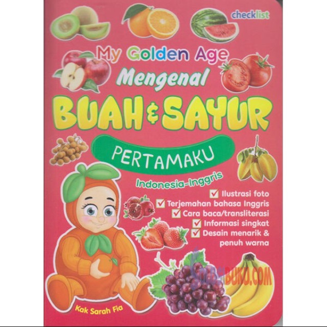 BOARDBOOK MY GOLDEN AGE BUAH DAN SAYUR PERTAMAKU